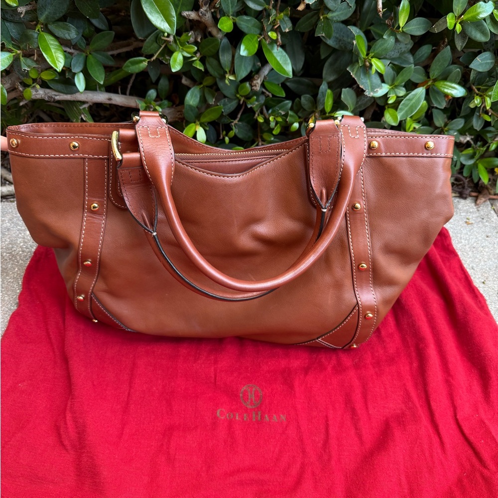 Cole Haan Brown Leather Tote Bag